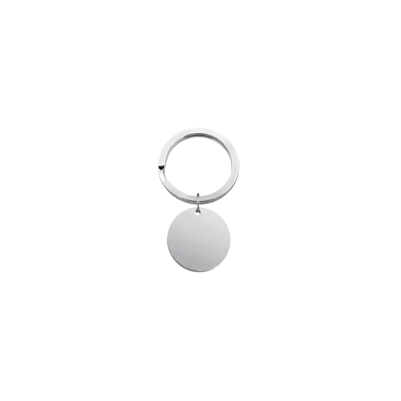 Personalised Dog Memorial Round Keyring - Engraved with Pet's Photo & Name